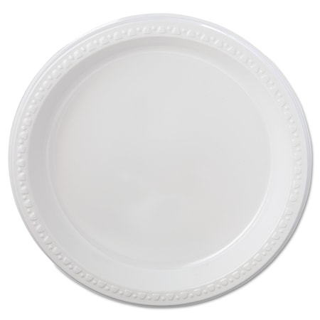Chinet Heavyweight Plastic Plates, 9" Diameter, White, PK500 81209